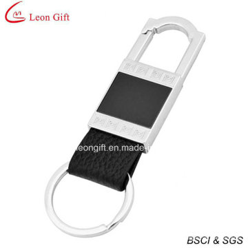 Custom Hot Sale Logo Real Leather Keychain with Logo